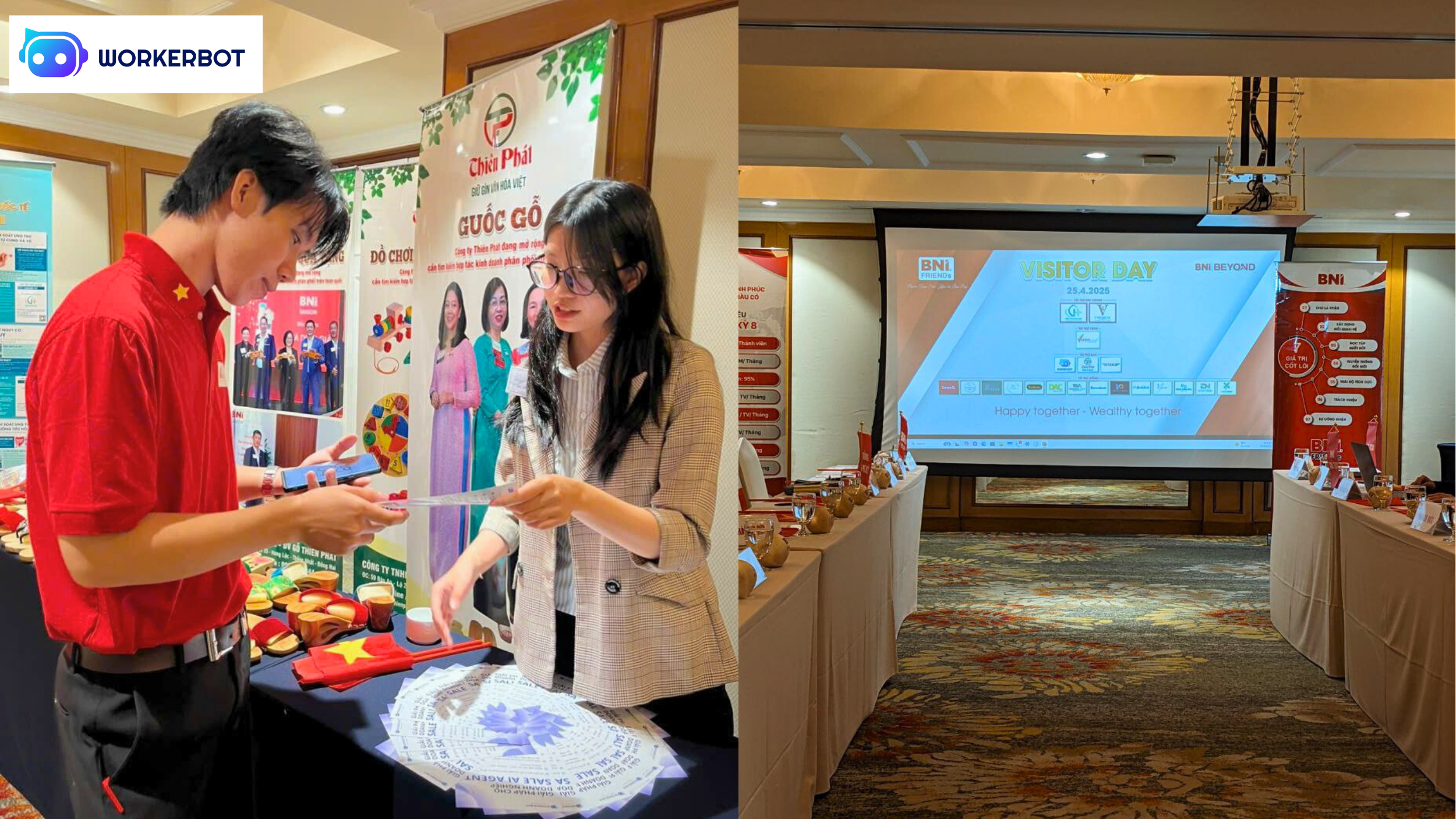 WorkerBot Ra Mắt Giải Pháp AI Tại Sự Kiện Visitor Day BNI